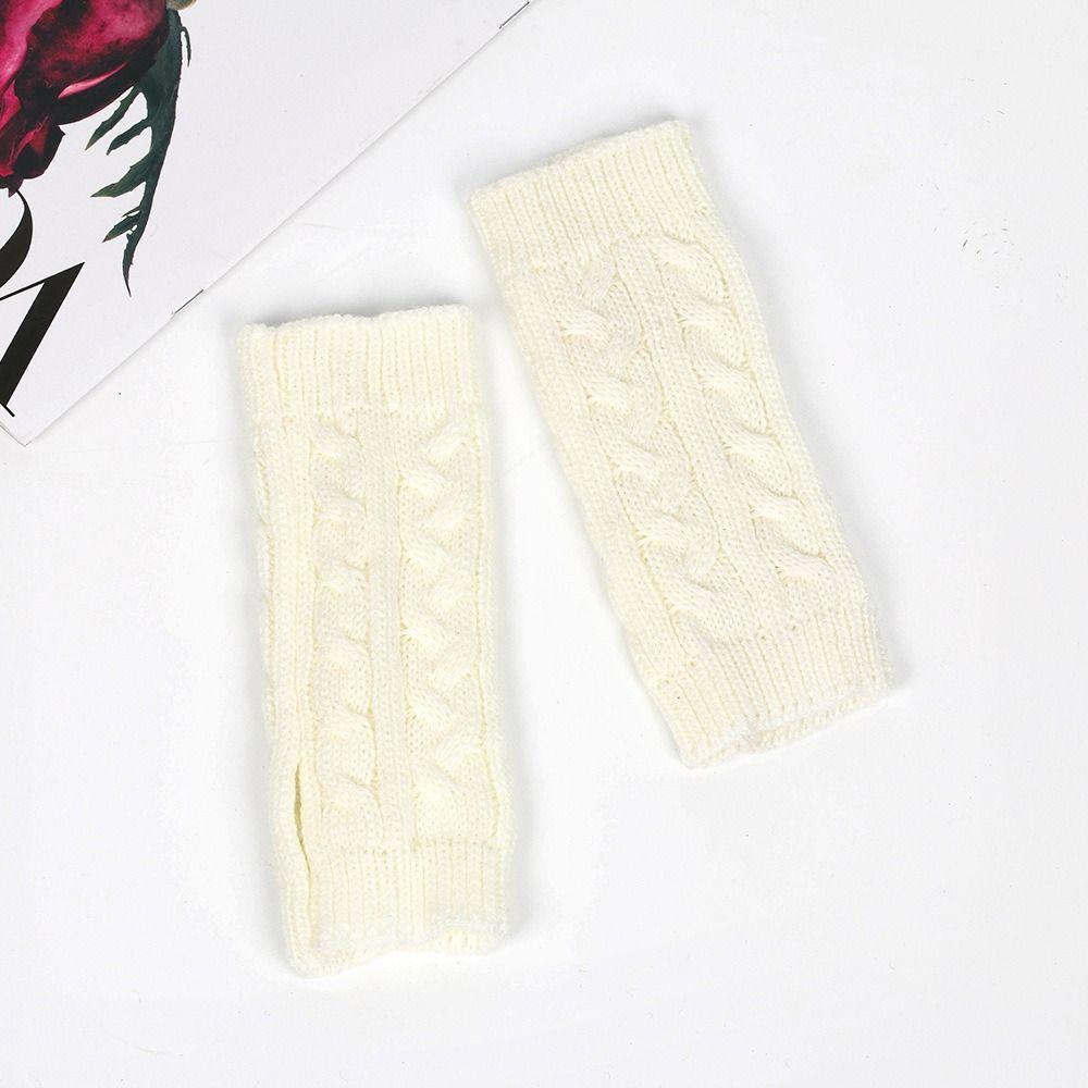 Winter Gloves Twists Gloves Wool Gloves Fashion Half Finger Gloves  Outdoor