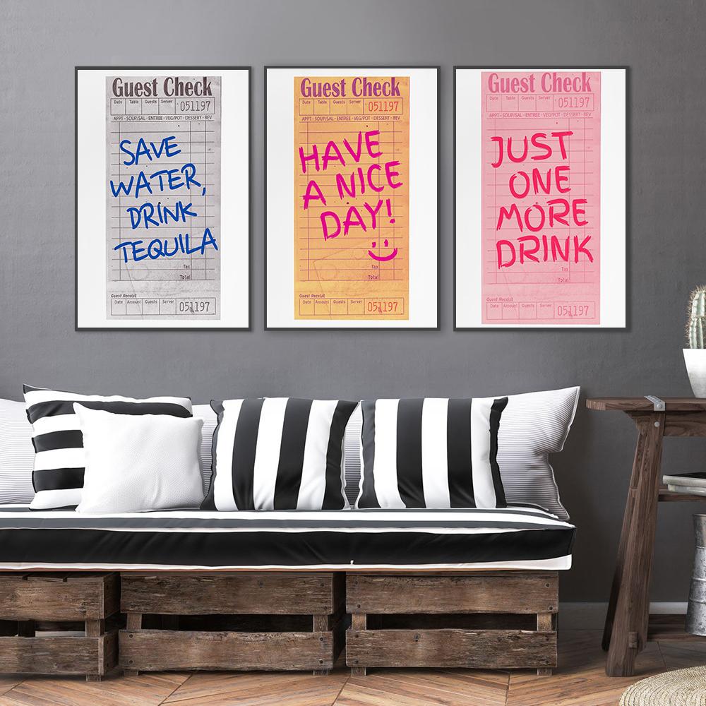 Trendy Preppy Guest Check You Look So Good Inspirational Quotes Wall Art Canvas Painting Posters For Living Room Home Decor