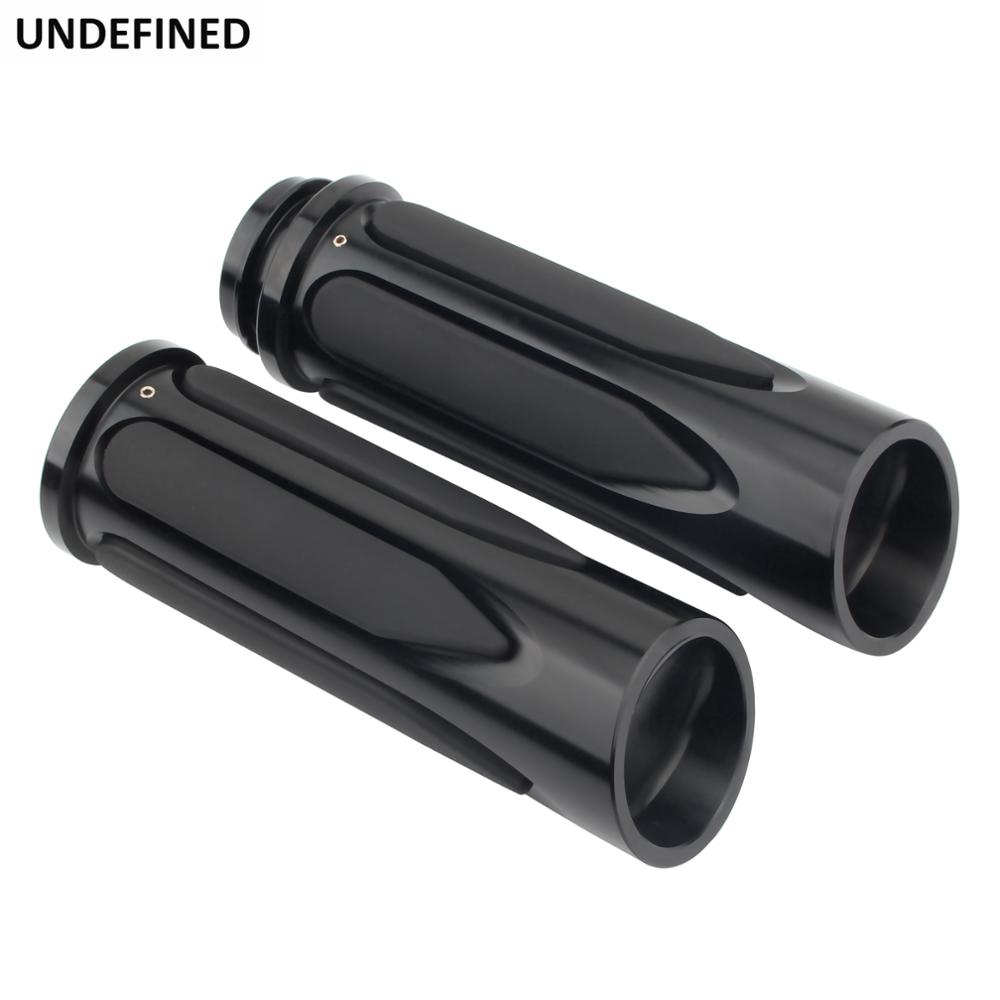 Motocyklové rukojeti 1'' Soft Touch Comfort rukojeť CNC pro Harley Touring Softail Dyna Elektronická rukojeť plynu