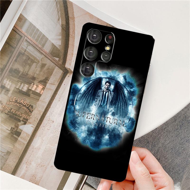 Supernatural Castiel Anděl Pouzdro na telefon Pro Samsung Galaxy S25 Ultra S9 S10 S20 S22 S21 Plus S23 FE S24 Ultra Plné krytí