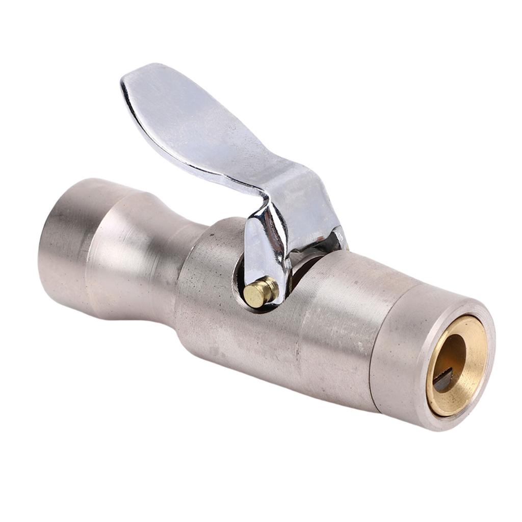 Locking   Chuck 300 PSI 1Celsius4in FNPT Heavy Duty Closed   Brass Straight Lock On Tire Chuck for Tire Inflator Gauge