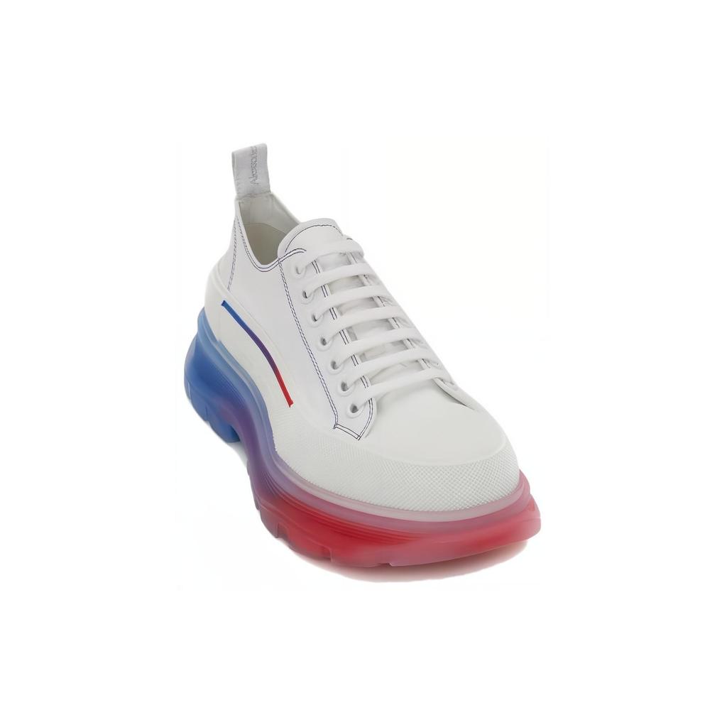Alexander McQueen Tread Slick Low Lace Up Shoes 'White Multi' Men's 705660W4TGE8994