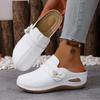 Chaussures d'été pour femme à talon haut, compensées, pour la plage, le camping, couleur unie, décoration florale tendance