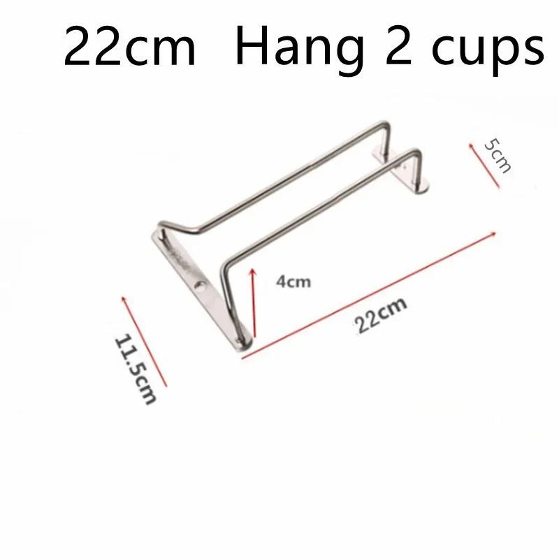 Nový 304 Nerezový Stojan na Víno Držák Sklenic Více Velikostních Variant Stojanový Regál Závěsná Barová Police Kuchyň/Restaurace Sklenice na Víno