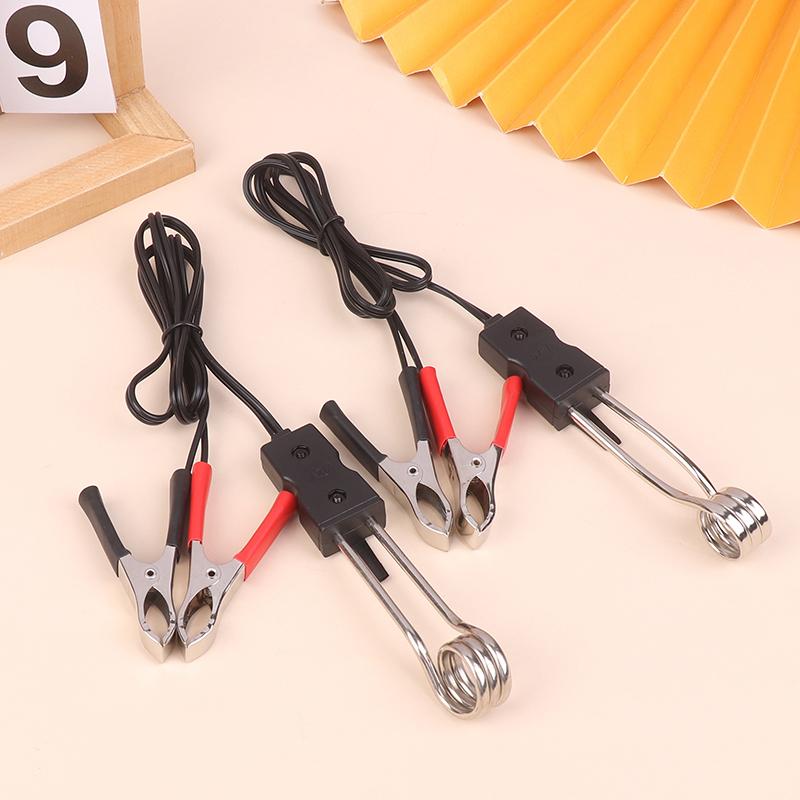 Car Alligator Clips Heater Auto Electric Tea Coffee Water Heater Dc 12V/24V 20W Cigarette Lighter Adapter Portable Heater