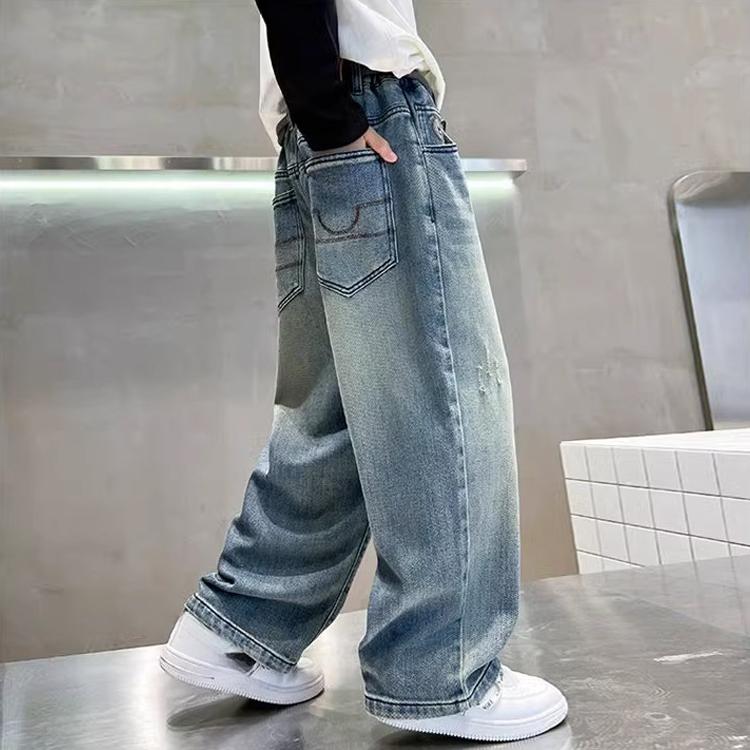 Kinderjeans Jungen Frühlingskleidung Hosen Jungenjeans Frühling und Herbst Sporthosen