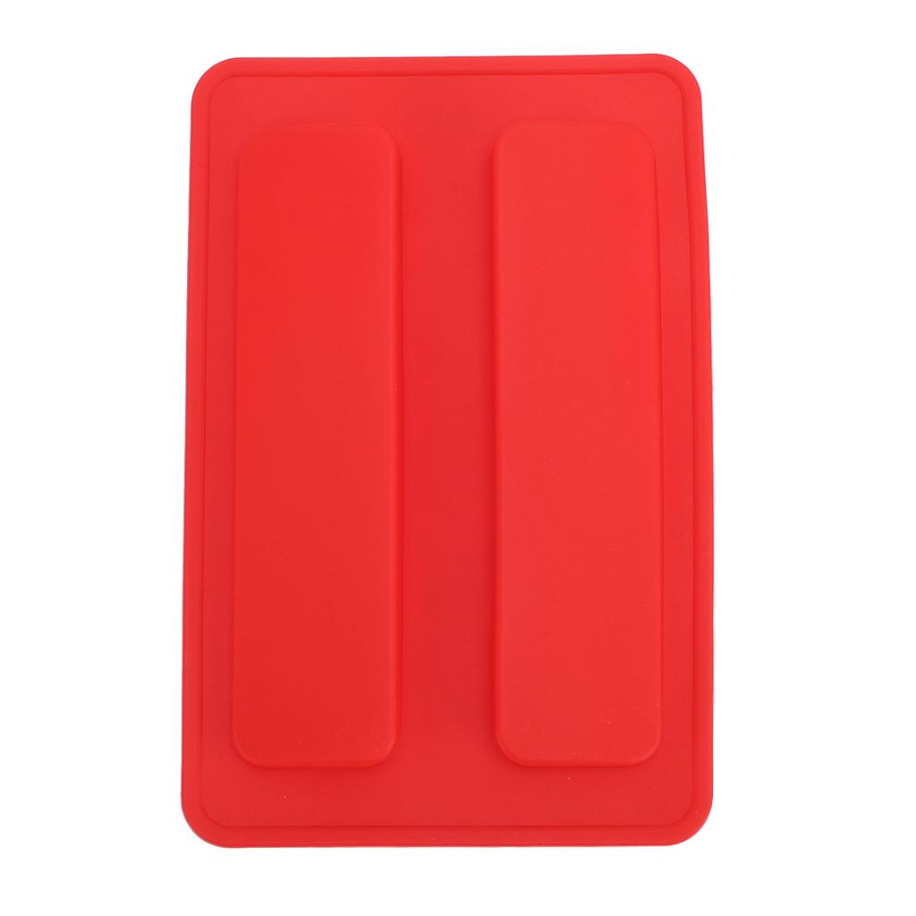 Silicone Toaster Cover 15.8x10.4x1.2cm Soft Flexible Reusable Bread Maker Lid for Home Red