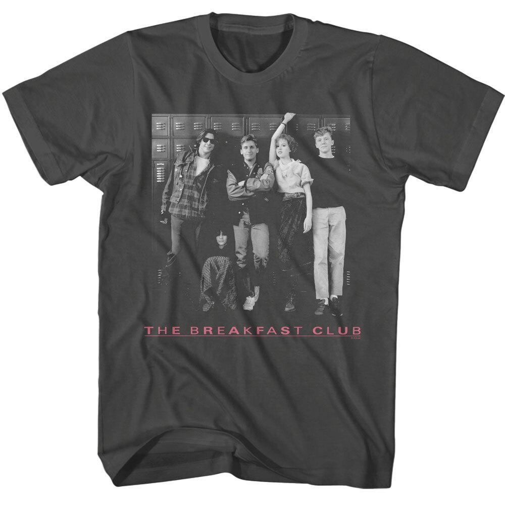 The Breakfast Club Movie Bl & Wh Group Photo Leaning On Lockers Men s T Shirt M