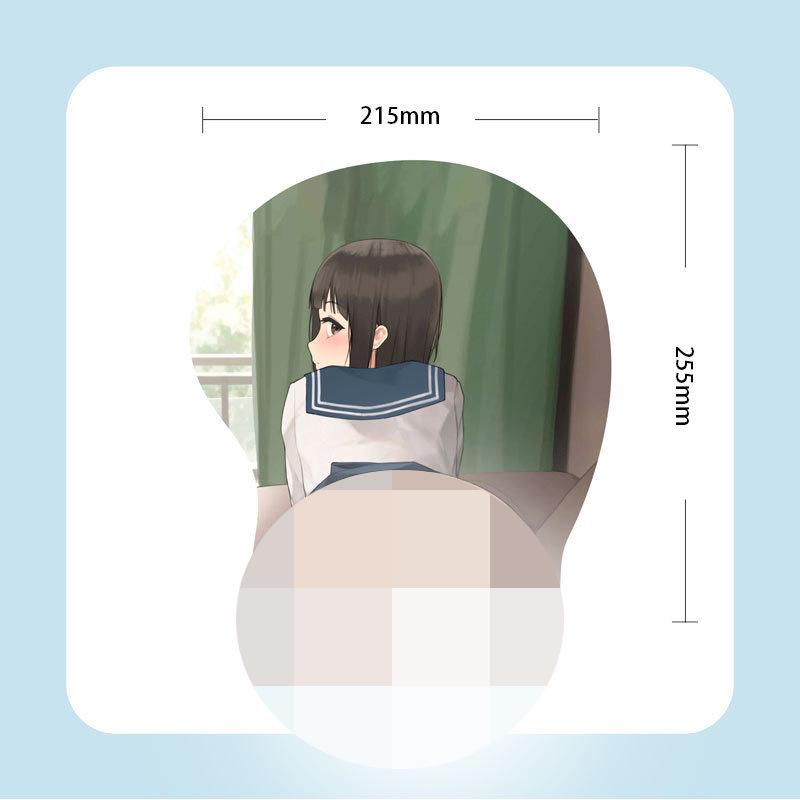 G05 Anime Beauty Poggiapolsi Mouse Pad in Silicone 3D - Confortevole, Morbido e Design Ispirato ai Cartoni Animati
