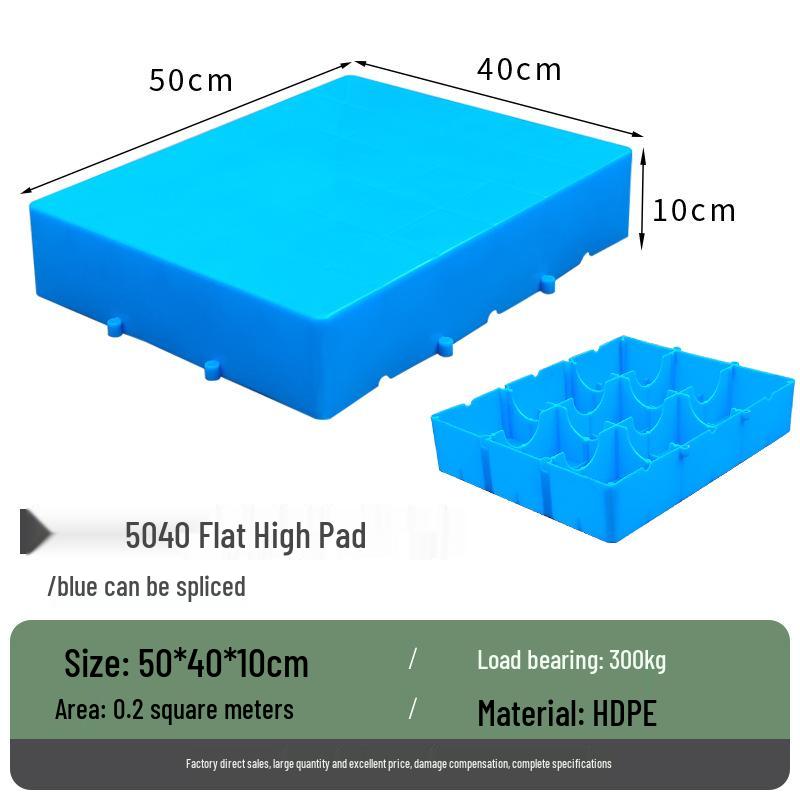 Moisture-Proof Plastic Pallet Pad for Warehouse, Pet, and Supermarket Floor.
