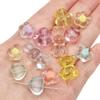 Acrylic Transparent Animal Rabbit Bear Heart Beads for DIY Jewelry 20 Pcs