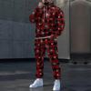 Christmas 3D Print Autumn Hoodies Pants Set Men's Sweatshirts Sweatpants Street Sportwear Two Piece Suits Tracksuit Man Clothing