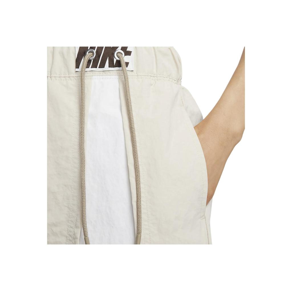 Nike Letter Print Asymmetrical Casual Skirt Women Skirts Khaki FD6947-126