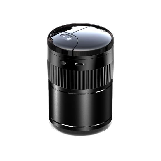 Ashtray Automatic Opening Closing Infrared Sensor USB Rechargeable Smokeless Light-Sensitive Mirror Ashtray Interior Accessory