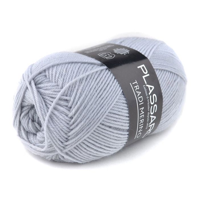 Wool Pull Tradi-Merino Plassard 10 Bluish Grey