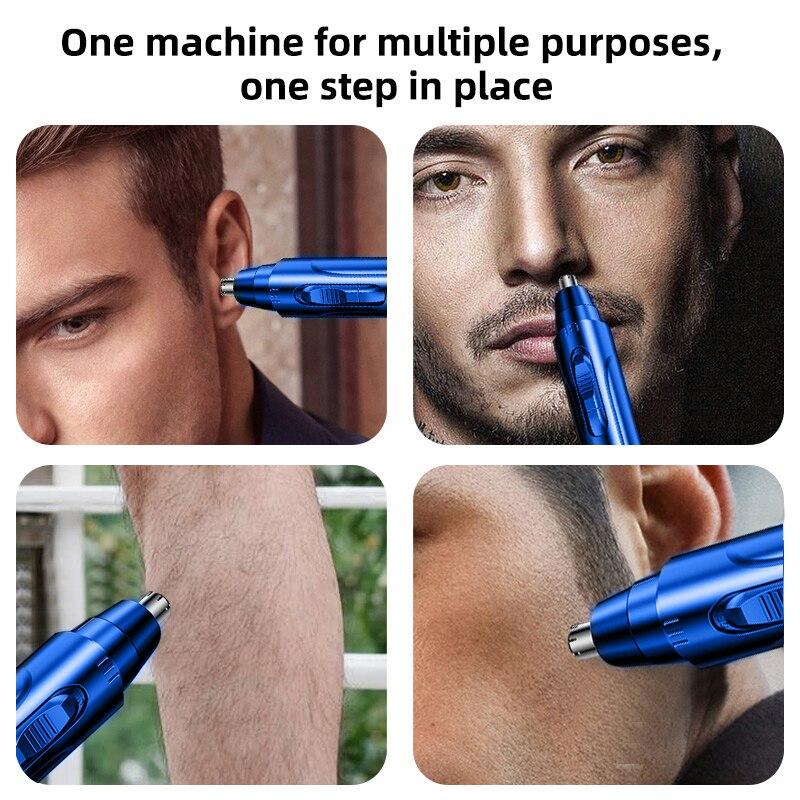 Nose Hair Trimmer Electric Eyebrow Trimming Nose Hair Shaver Scissors Travel Goods Portable No Damage To The Nasal Passages