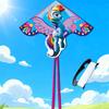 Unicorn Flying Kite With Polyester Material And Glass Fiber Frame For Kids And Outdoor Play
