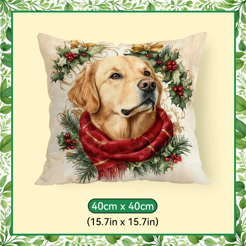 40/45/50cm cute golden retriever Cushions Pillowcase Polyester Cushion Cover Throw Pillow Pillowcover Home Car Sofa Decor