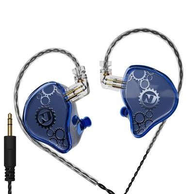Hifi Kingdom ND VENUS Dynamic Driver (1DD) Wired In-Ear Monitors with 3.5mm Plug, Blue, No Mic