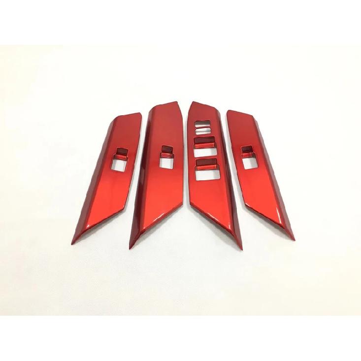 For Toyota RAV4 RAV 4 2016 2017 2018 Door Window Switch Button Cover Inner Bowl Frame Trims ABS Interior Car Styling Accessories