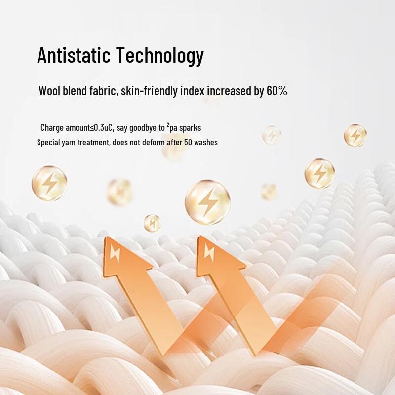 Qipai Men's Fleece-Lined Wool Blend Pullover Sweater