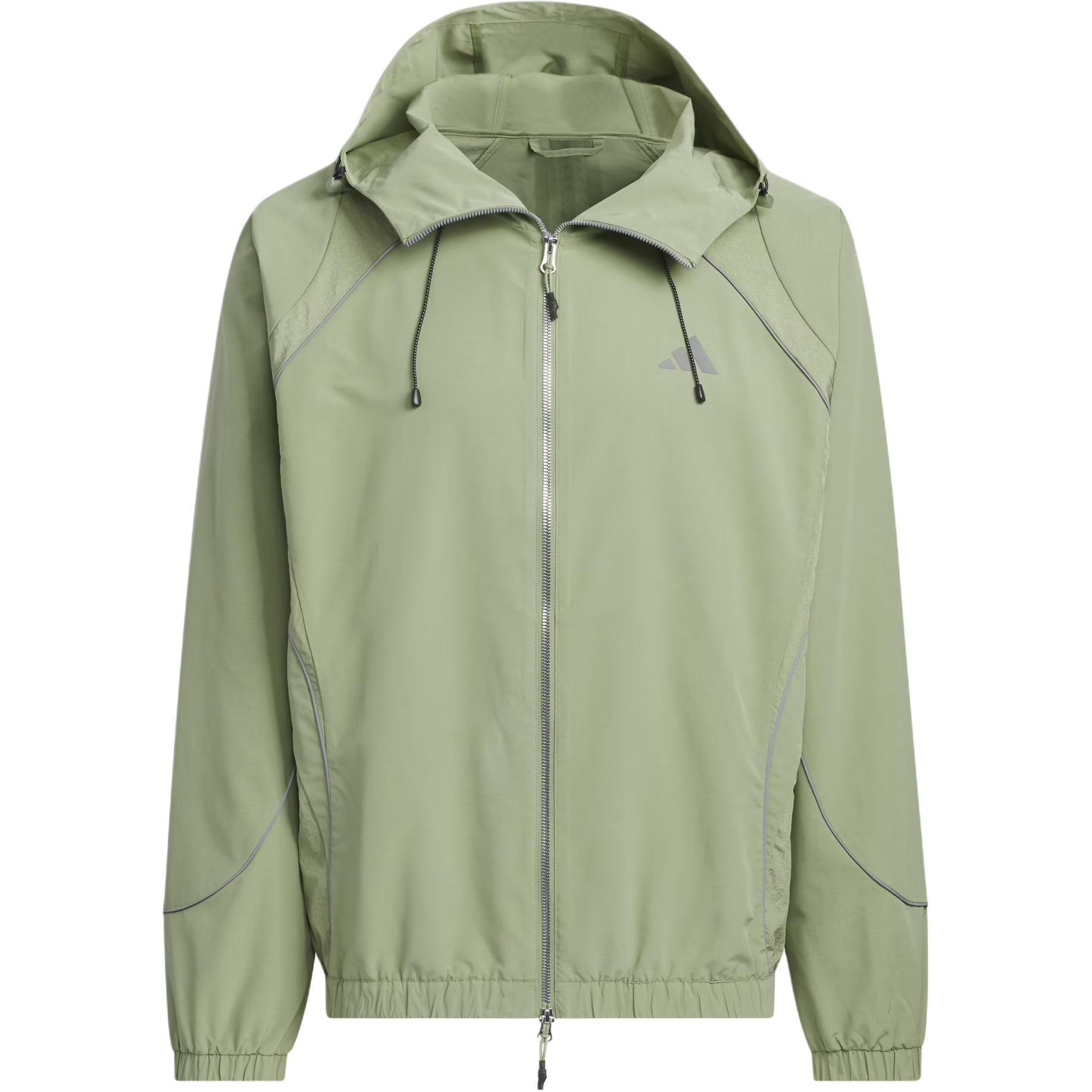 adidas FUSTL WOVEN logo Hooded Jacket Asia Sizing  Sage Green  Men s JI8741 M