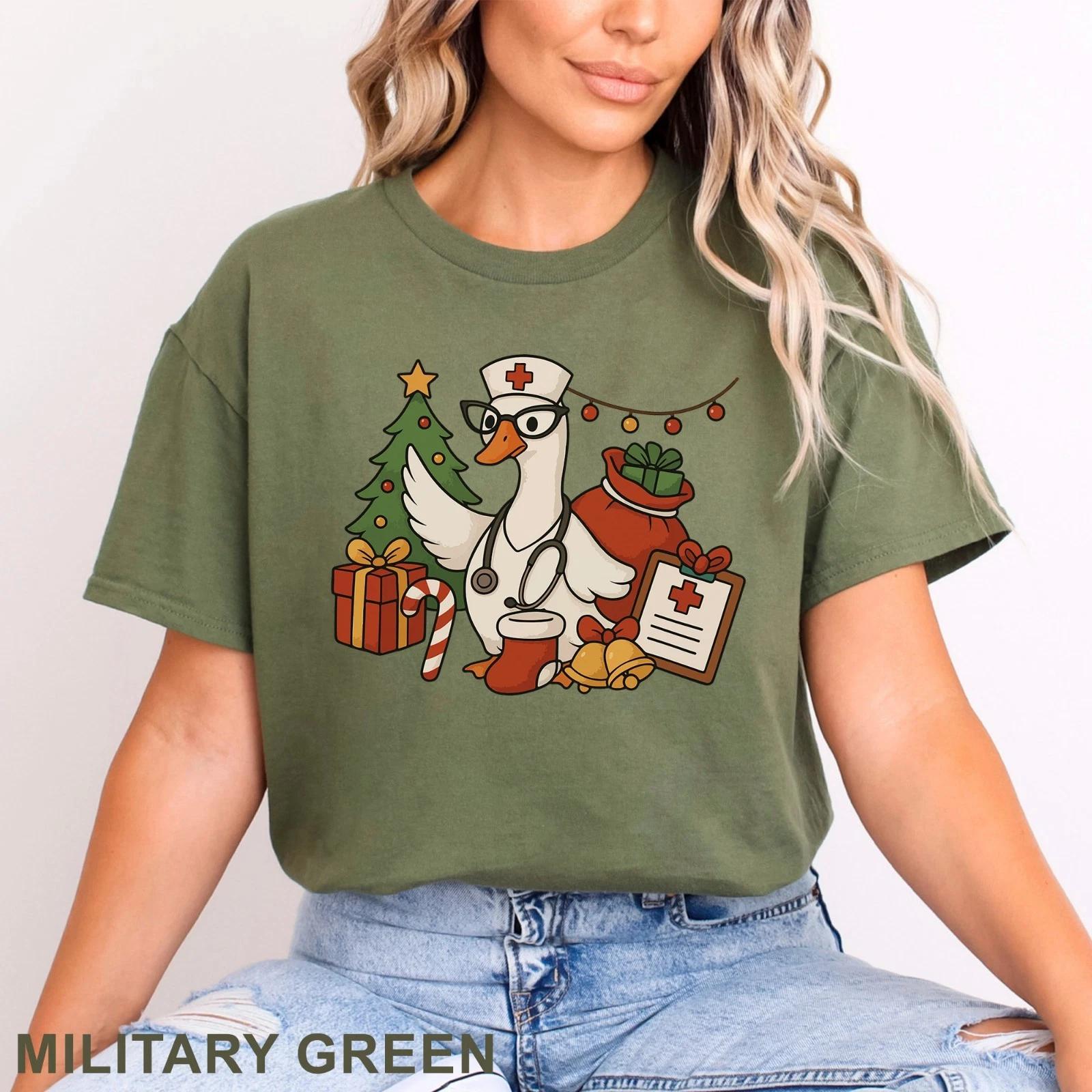 Silly Goose Nurse Christmas Shirt, Christmas Shirt, Goose Christmas Shirt 203743 2XL