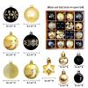 44-Piece Christmas Tree Decoration Set: 6cm Colorful PVC Hanging Balls