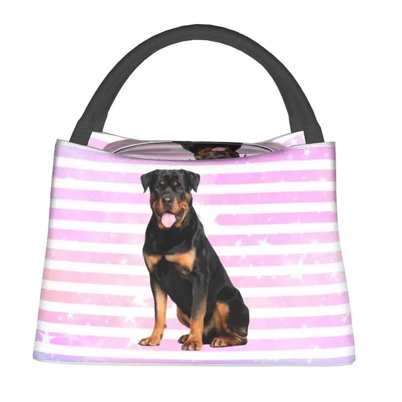 Lovely Pug Dog Insulated Lunch Tote Bag for Women Portable Cooler Thermal Bento Box Outdoor Camping Travel