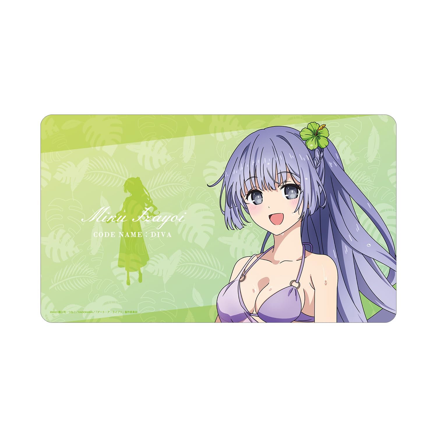Аниме [Date A Live V] Оригинальная иллюстрация Мику Изумо Версия «Отпуск Date A». Многофункциональный настольный коврик