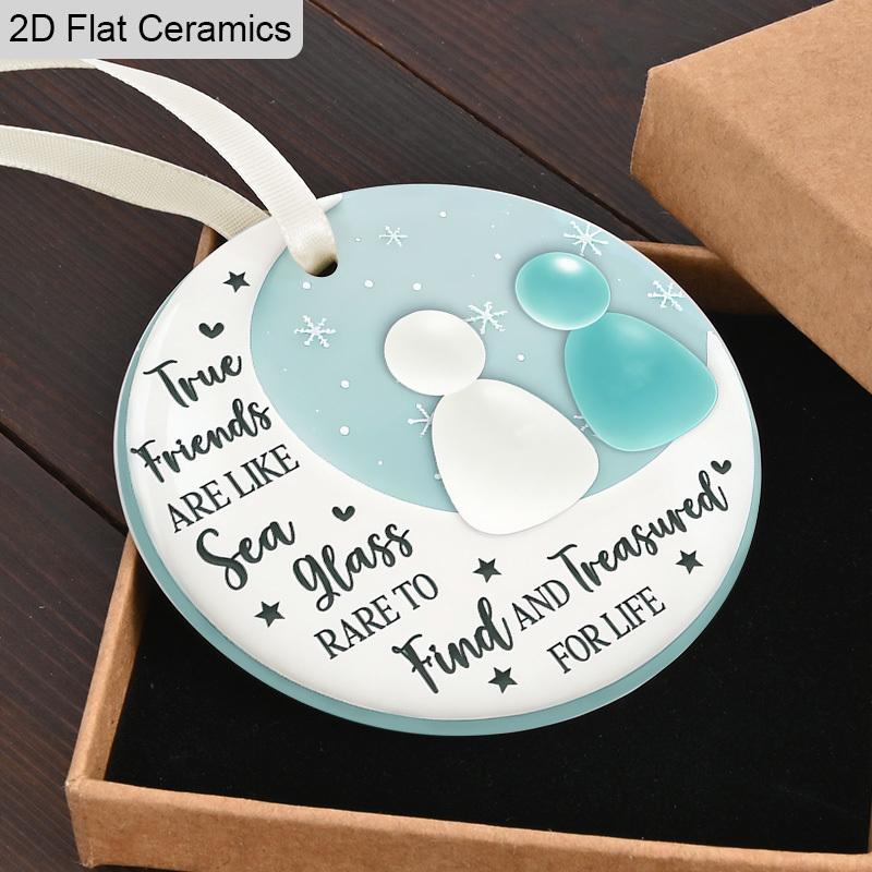 Freundschaft Dekor Ornament Inspirierendes Zitat, Hängedekoration, Festliche Dekoration, Zeitloses Freundschaftsandenken, Weihnachts-/Geburtstagsgeschenke für BBF