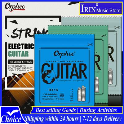 Orphee RX Guitar Strings 6 Stings Medium Carbon Steel Hexagonal Core Austenitic Alloy Wound Guitarra Electric Guitar Accessory