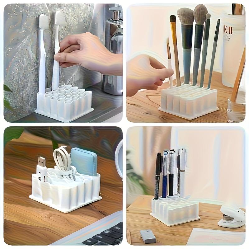 Scatola per Conservazione Unguenti - Organizer da Scrivania per Creme e Unguenti, 32 Scomparti, Struttura Verticale Multi-Livello Salvaspazio