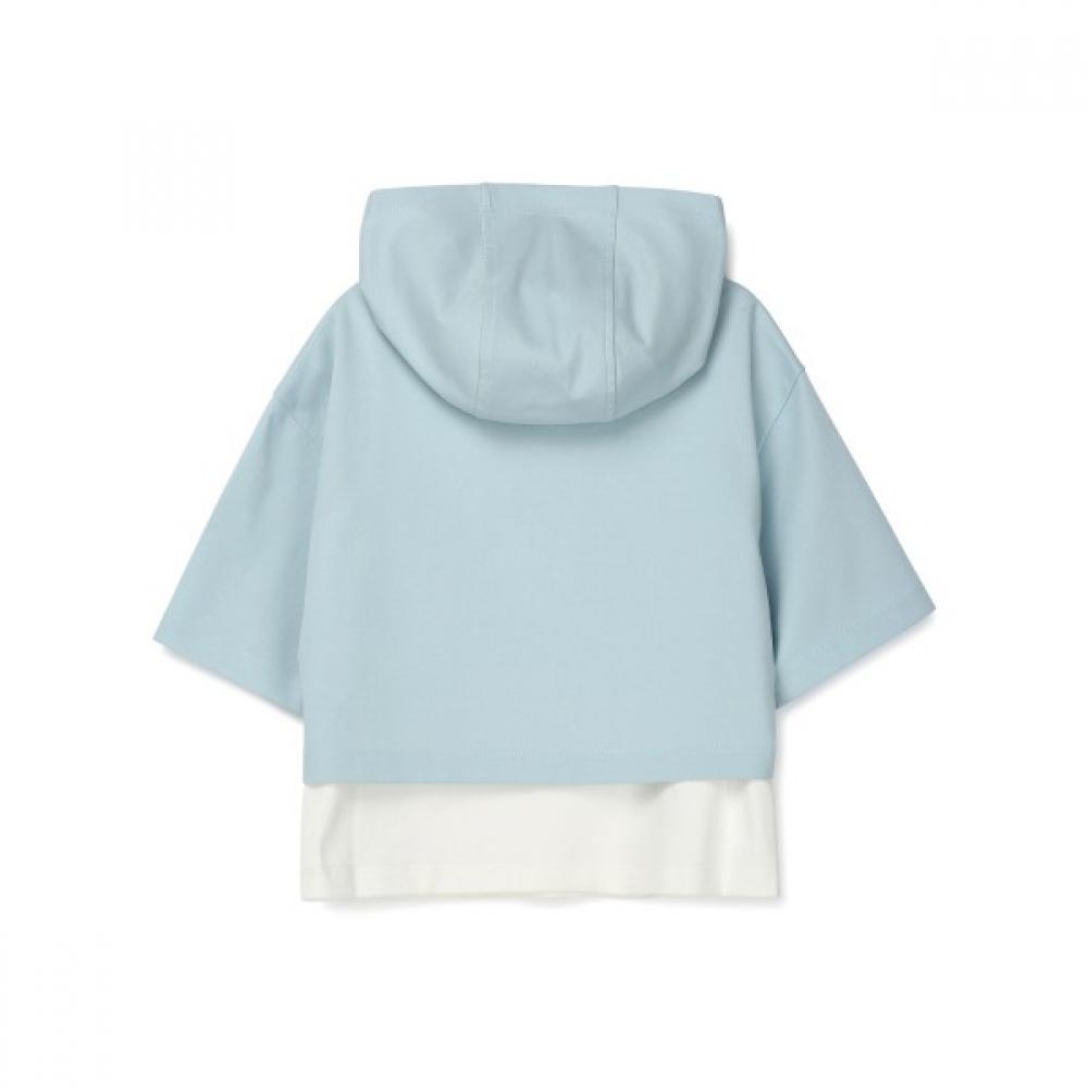 [renoma Kids] Layered Color Hooded T shirT  r2425T152 