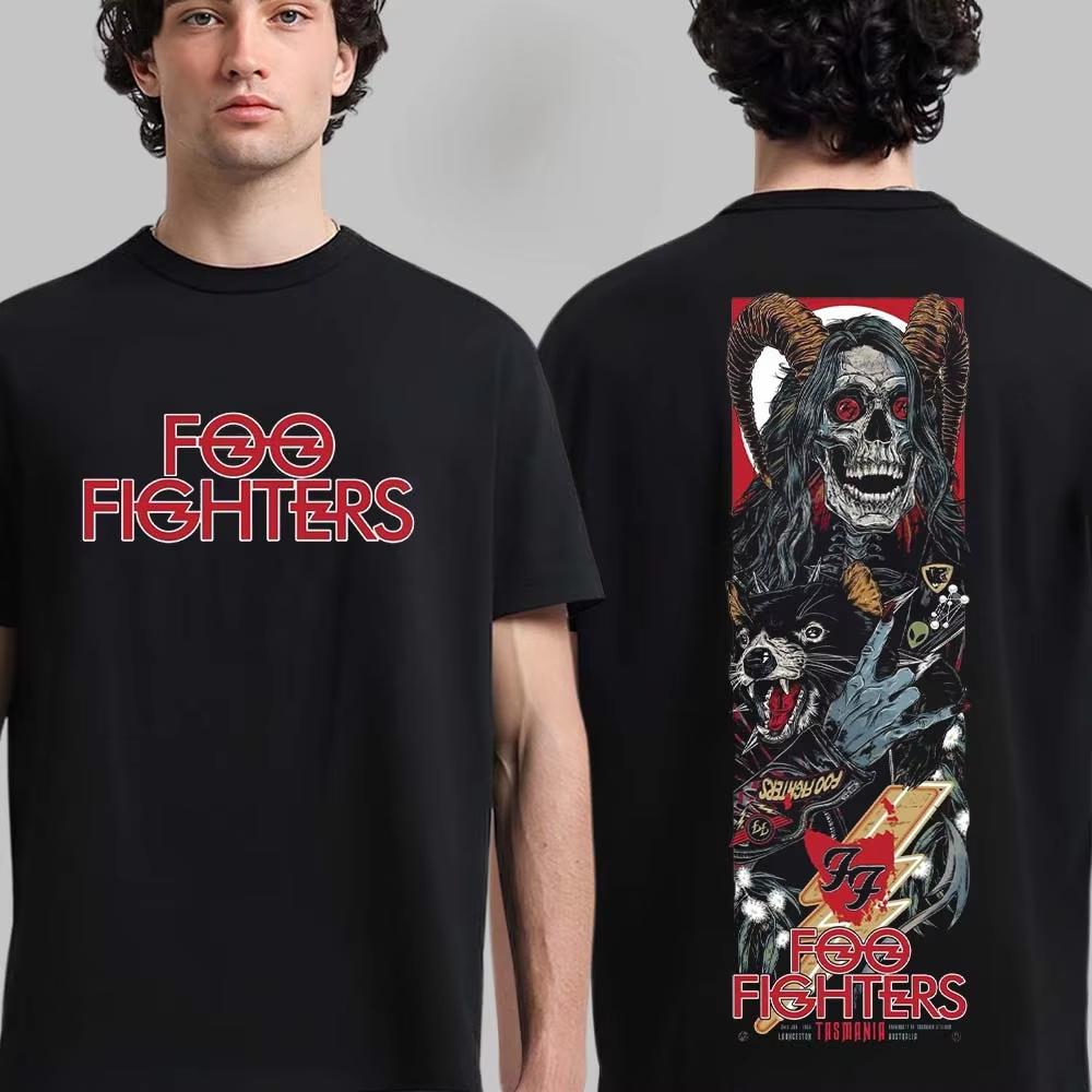 Foo Fighters London 2026 Show Graphic Tee Dark Scientist Rock Poster Streetwear Casual Unisex