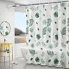 Waterproof Light Blocking Shower Curtain 150x200cm Green