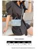 Cambridge DIY Handmade Color Block Woven Shoulder Crossbody Messenger Bag - Women's Trendy New Style