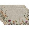 Classic Collection Linen Placemat for Dining Table - Heat Insulation Pad for Living Room and Restaurant Decor