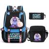 Demon Hunters Peripheral Printing Children's Fashion Backpack Cross-border Large Capacity Primary and Secondary School Student Leisure School Bag Set