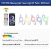 Outdoor Waterproof 220V RGB LED Strip Light with Remote & App Control for Eaves Decoration