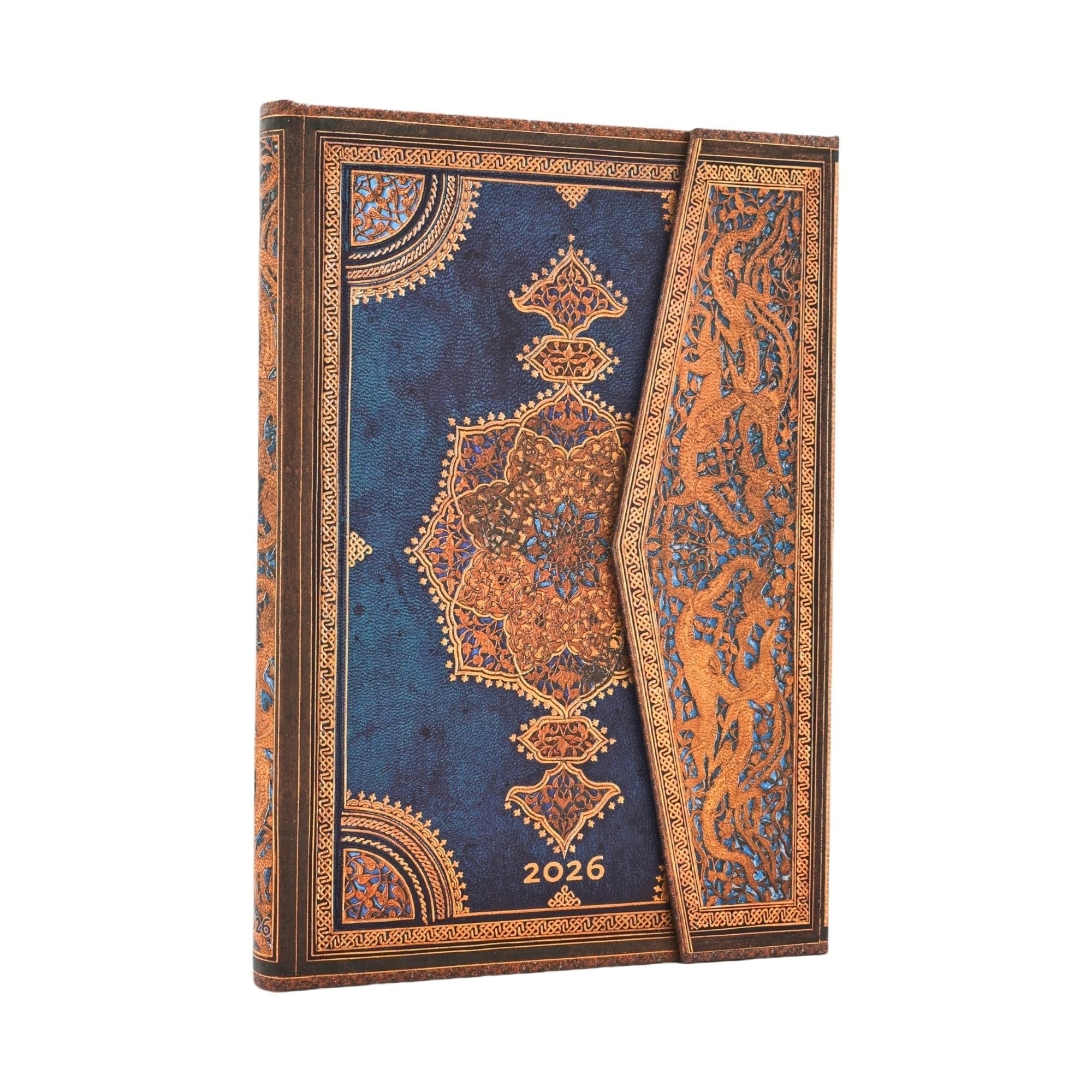 Paperblanks 2026 Diary Safavid Indigo Hardcover Midi DE0762-4