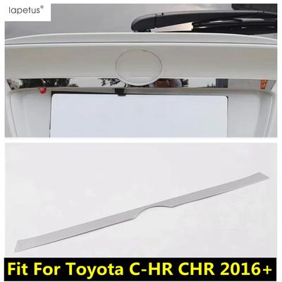 Car Rear Trunk Tail Gate Back Door Strip Decoration Cover Trim Fit For Toyota C-HR CHR 2016 -  Stainless Steel Accessories
