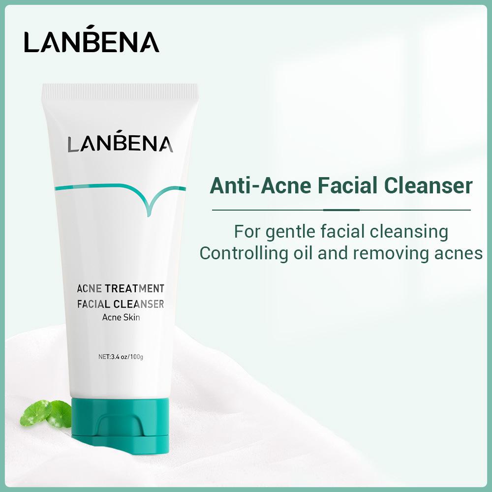 Acne Treatment Facial Cleanser Oligopeptide Effective Anti Acne Oil Free Mild Dense Foam Unclog Pores Clear Breakouts
