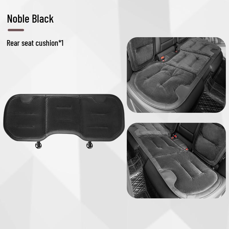 Universal Thickened Flannel Car Seat Cushion Set for All Seasons (3-Piece)