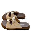 Summer wear new high-end fashion versatile flat-bottomed beach cool slippers seaside cool slippers women