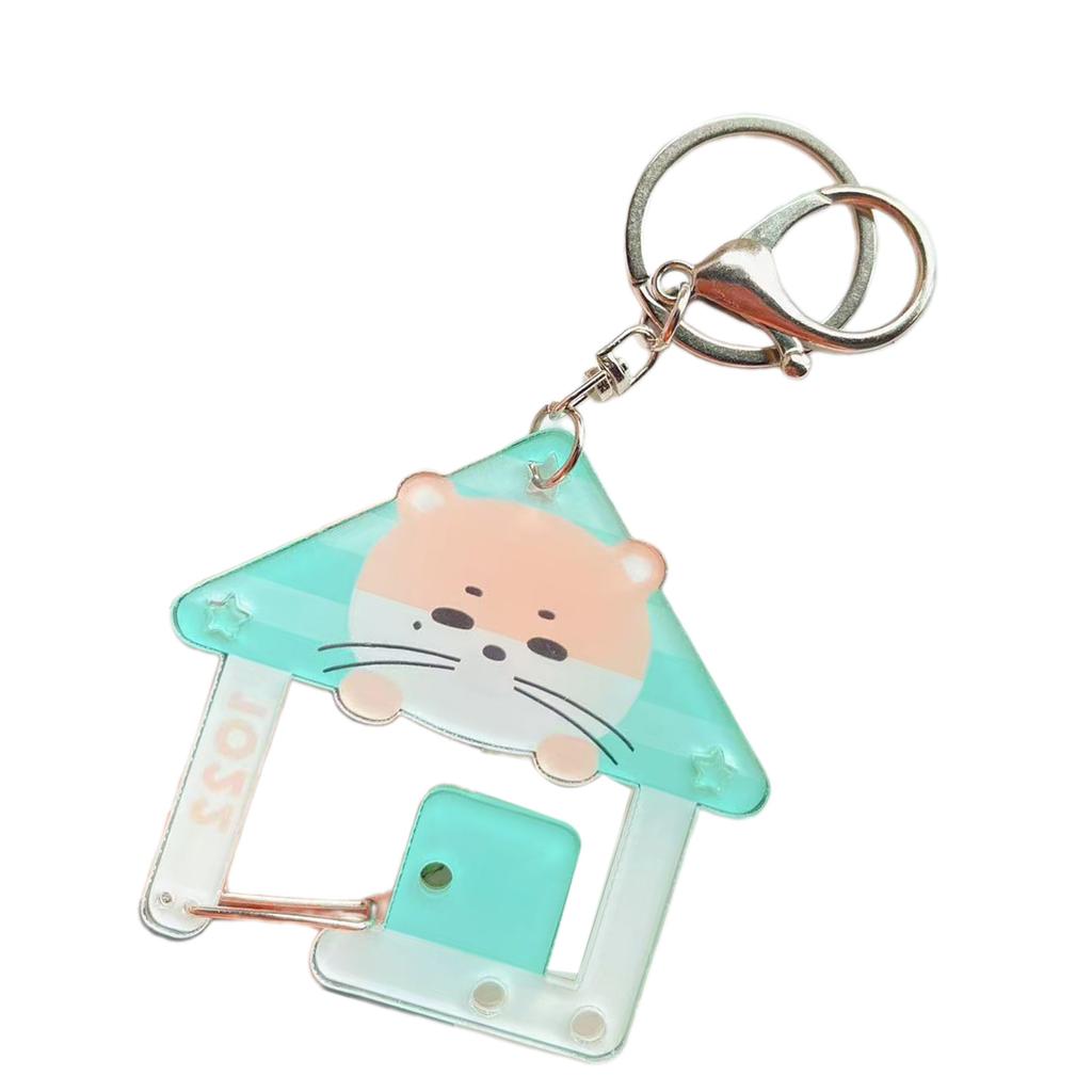 Leichter Acryl-Haustier-Schlüsselanhänger Cartoon-Figur Karabiner Schlüsselanhänger Taschenanhänger Zubehör Für Outdoor-Enthusiasten