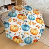 1pc Pumpkin Leaf Pattern Umbrella Design Automatic Opening and Closing Umbrella, High-quality Travel Umbrella, C1128058