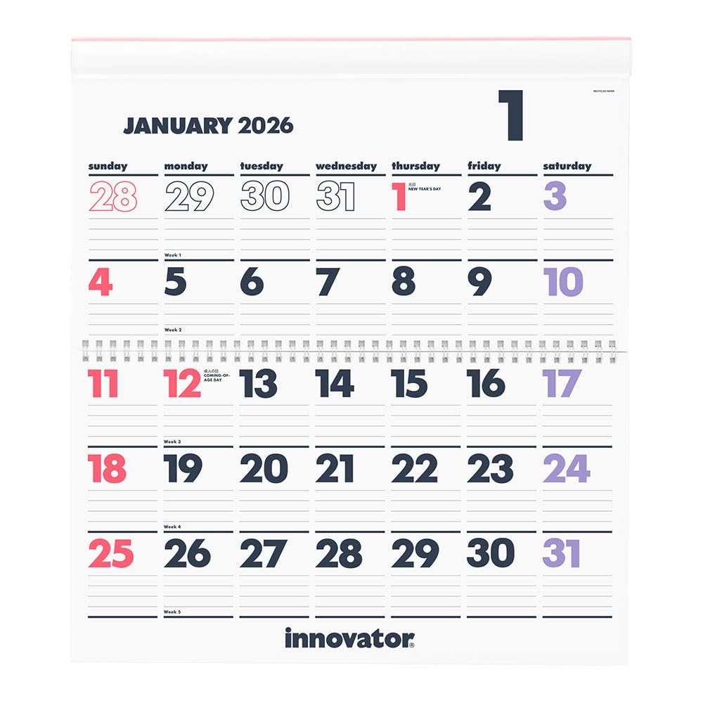 

Innovator 2026 Настенный 31398006 Календарь, Средний, белый