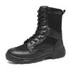 Men's Summer Martin Boots: Breathable, Wear-Resistant Combat Training Boots with Zipper.