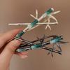 Chinese Bamboo Joint Hair Clip Vintage Plant Element Metal Twist-Clamp For Women Girls Trendy Daily Life Hair Accessories